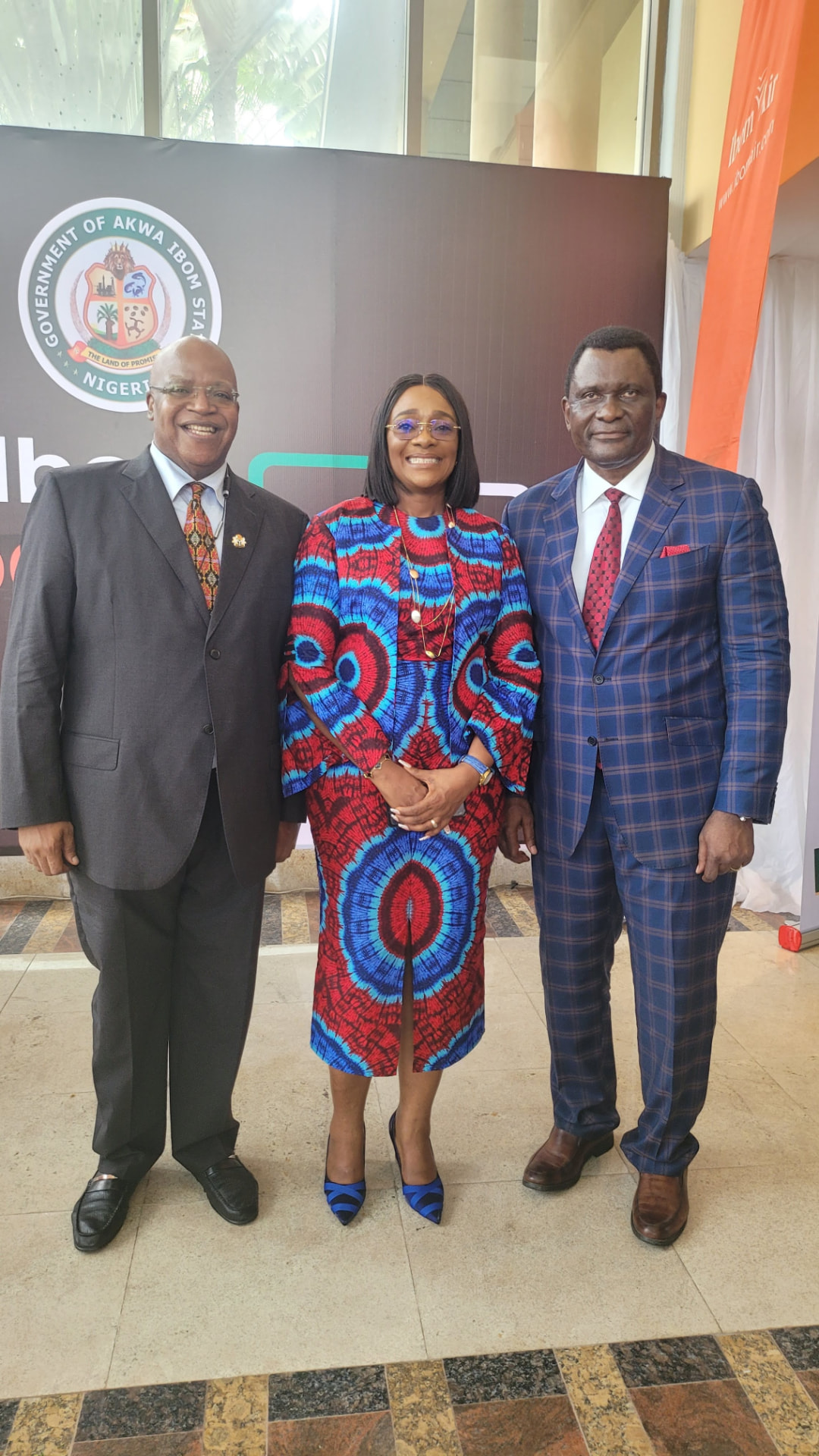 Three delegates at an institutional event in Akwa Ibom State